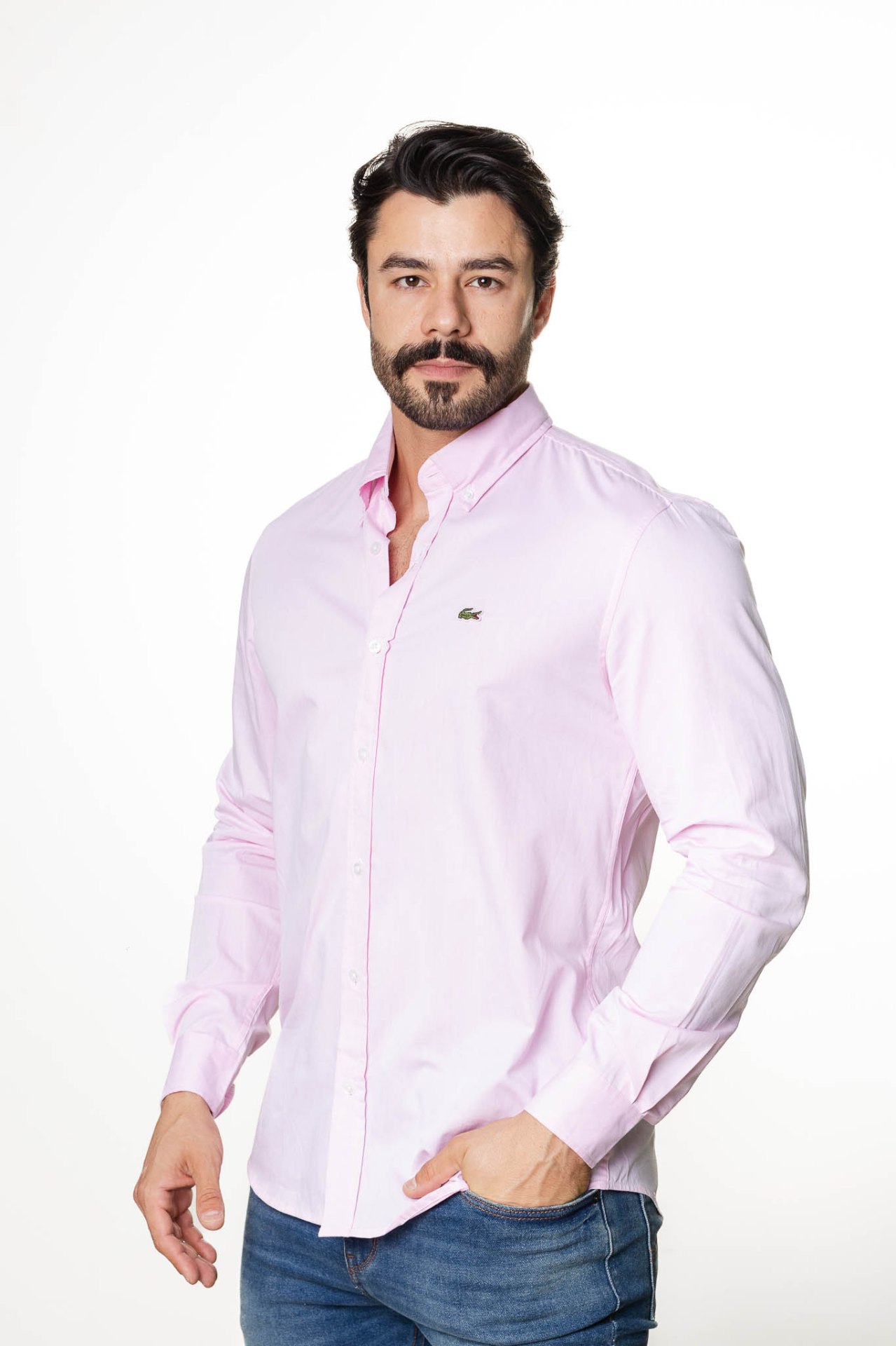 Camisa Lacoste rosa